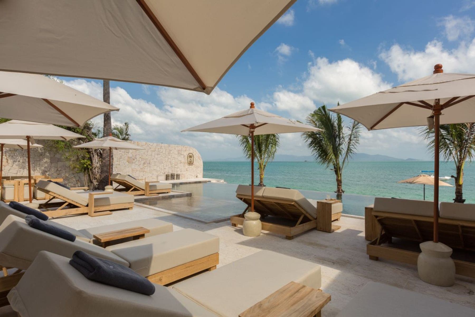 The beach at Bophut, Koh Samui, near the Isla retreat